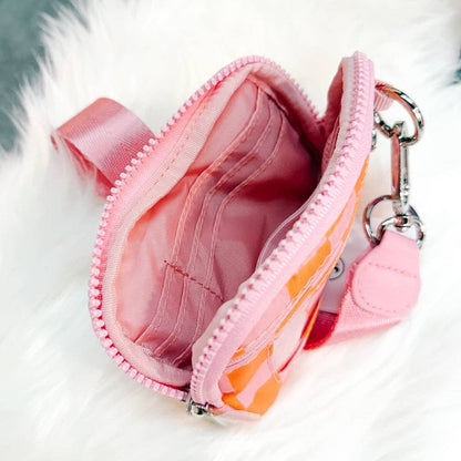 Khaki Nylon Card Wallet Wristlet