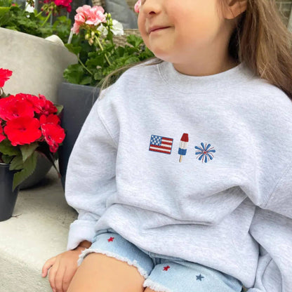 Youth America Icons Embroidered Crewneck Sweatshirt
