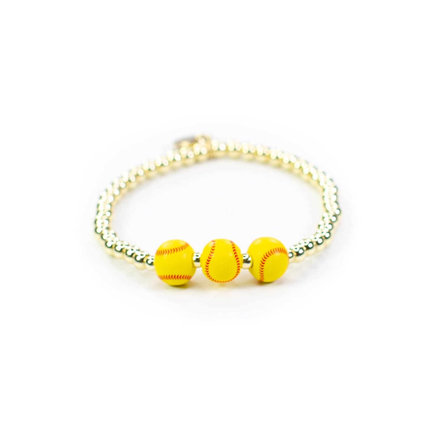 Softball Beaded Gold Filled Bracelet