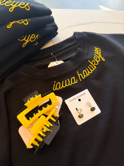 Iowa Hawkeyes Embroidered Sweatshirt