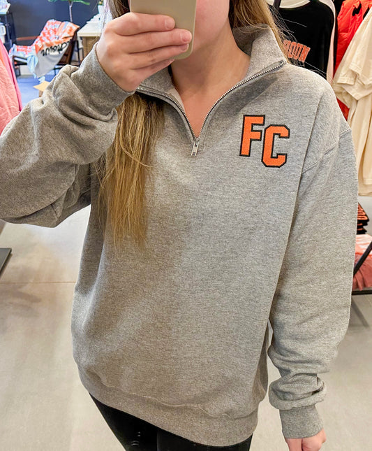 FC Embroidered Quarter-Zip Sweatshirt