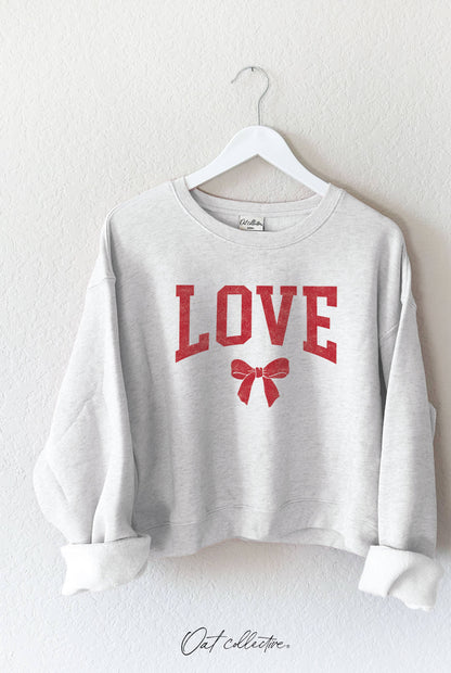 Love Bow Mid Length Sweatshirt