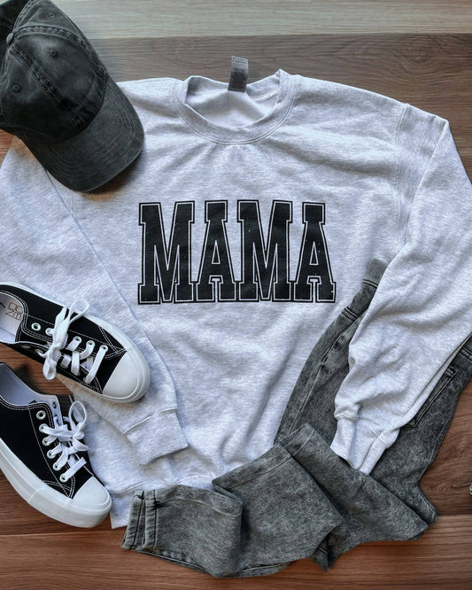 Mama Distressed Crewneck Sweatshirt