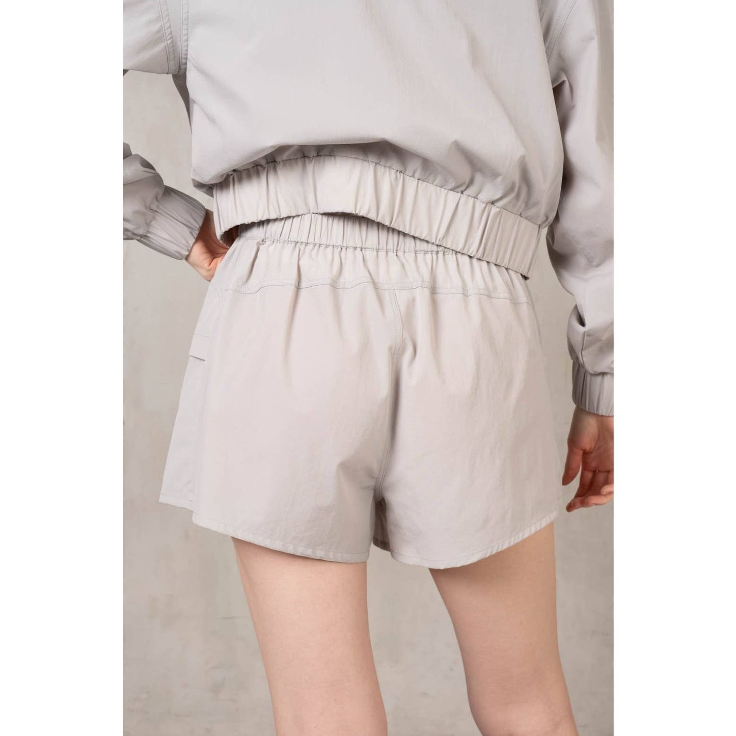 Stretch Woven Skort with Side Pockets