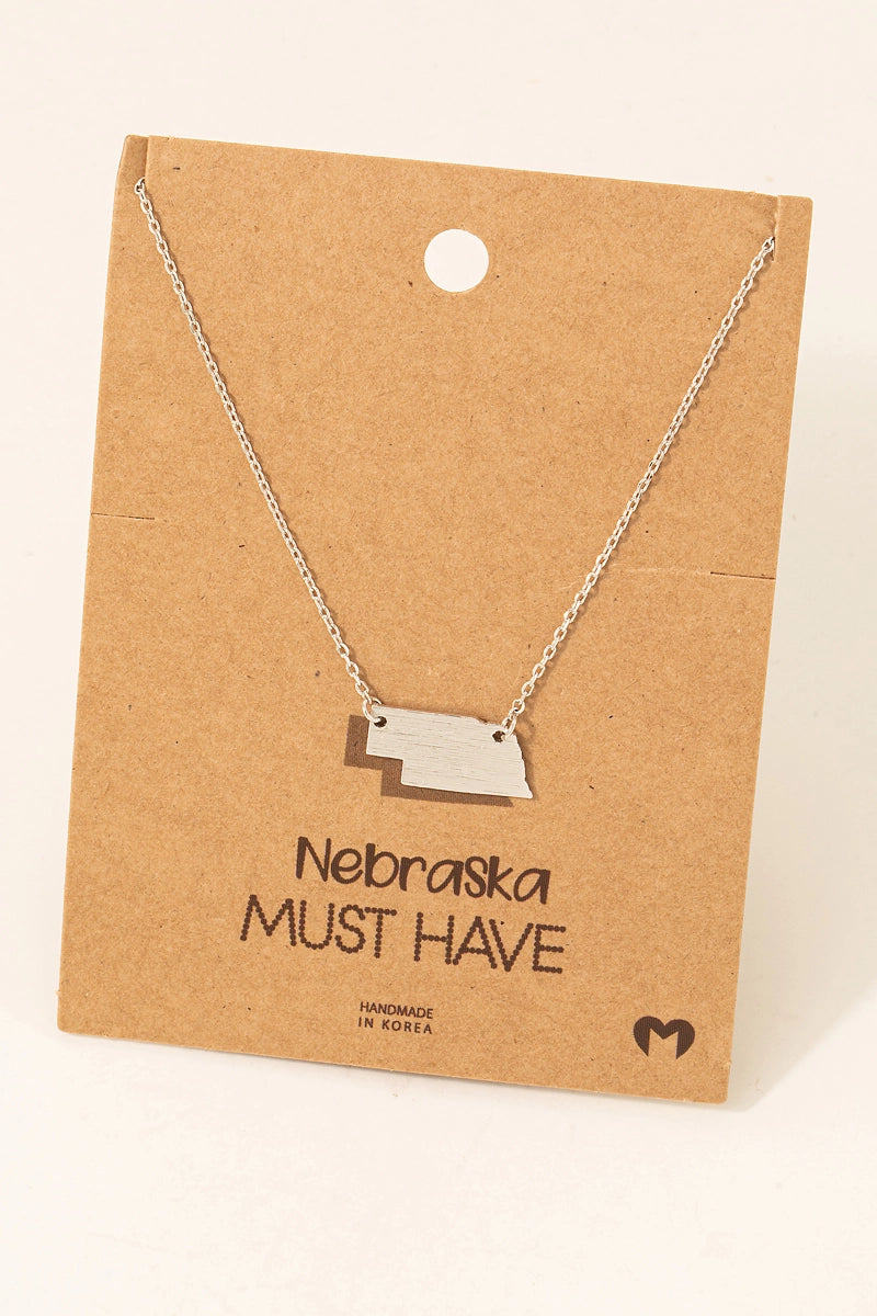 Nebraska Pendant Necklace