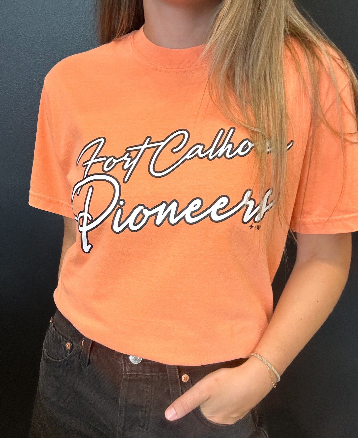 Fort Calhoun Pioneers Script T-Shirt