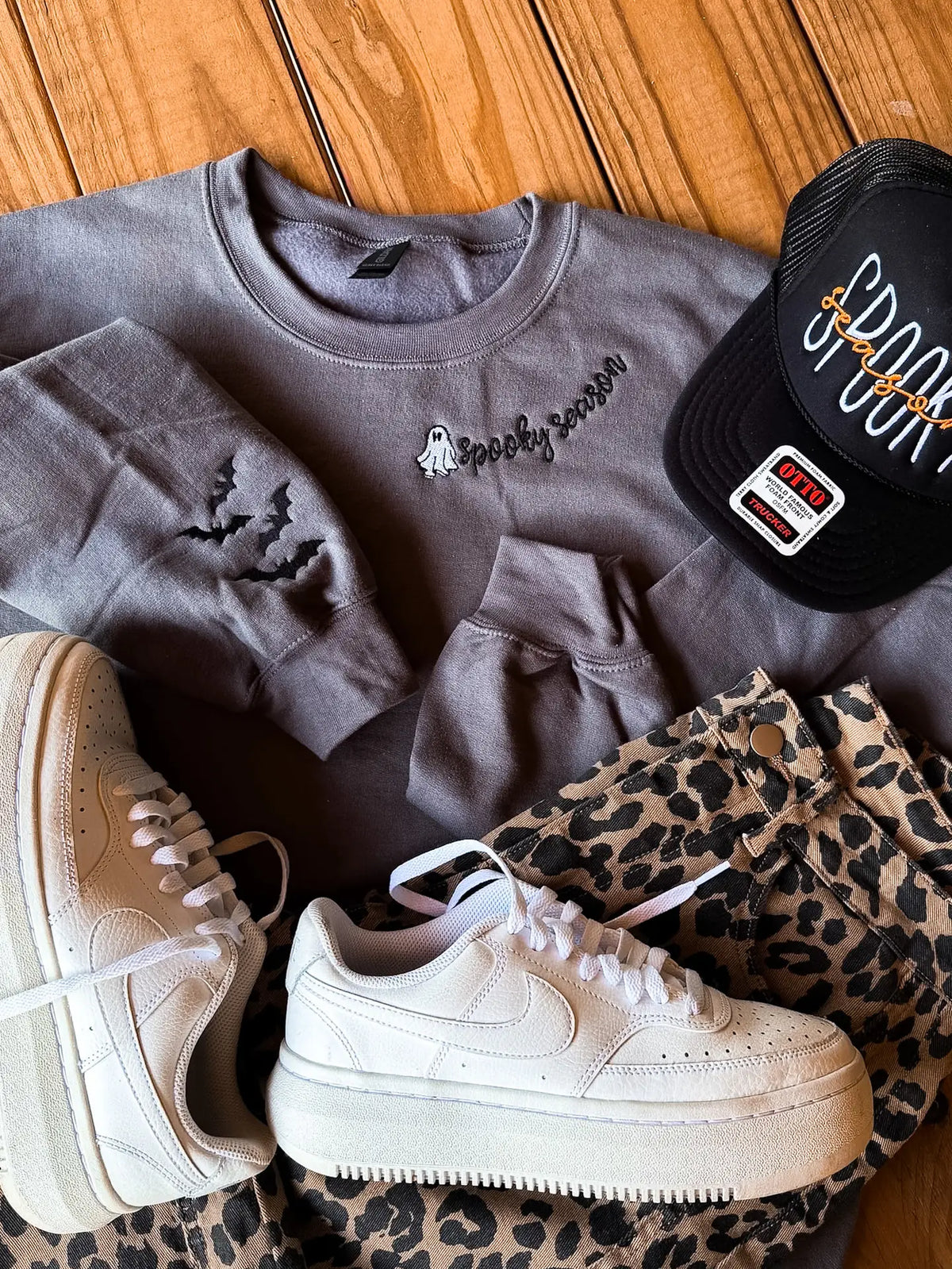 Spooky Season Embroidered Sweatshirt