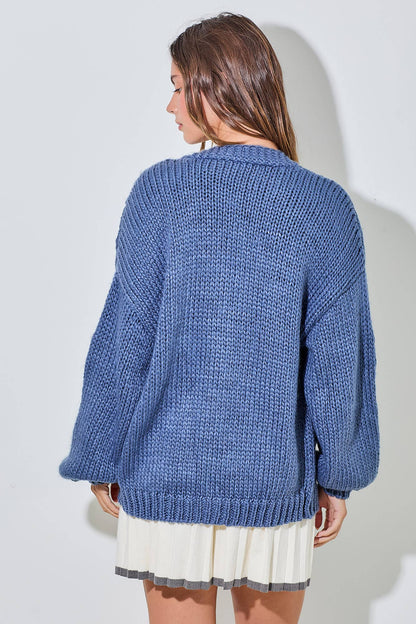 Snowflake Knit Cardigan