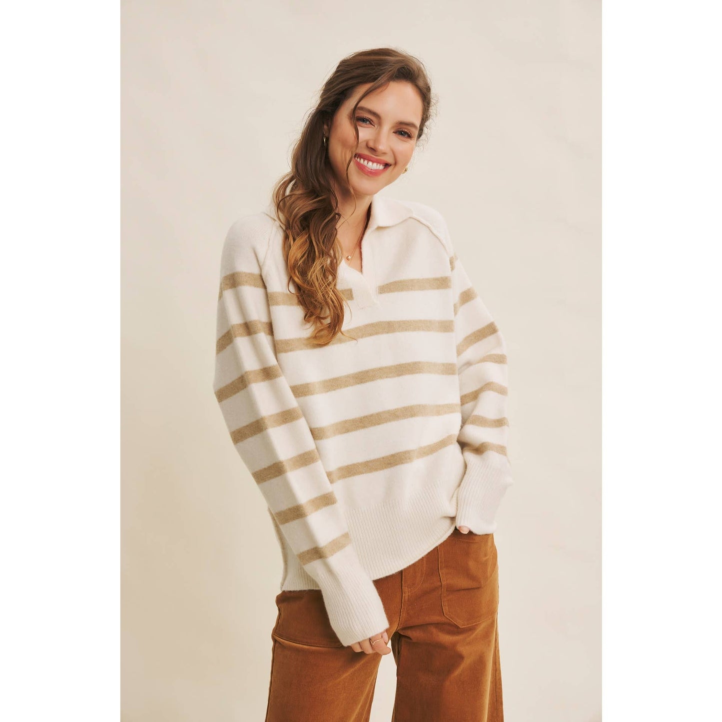 Wool Blend Stripe Sweater