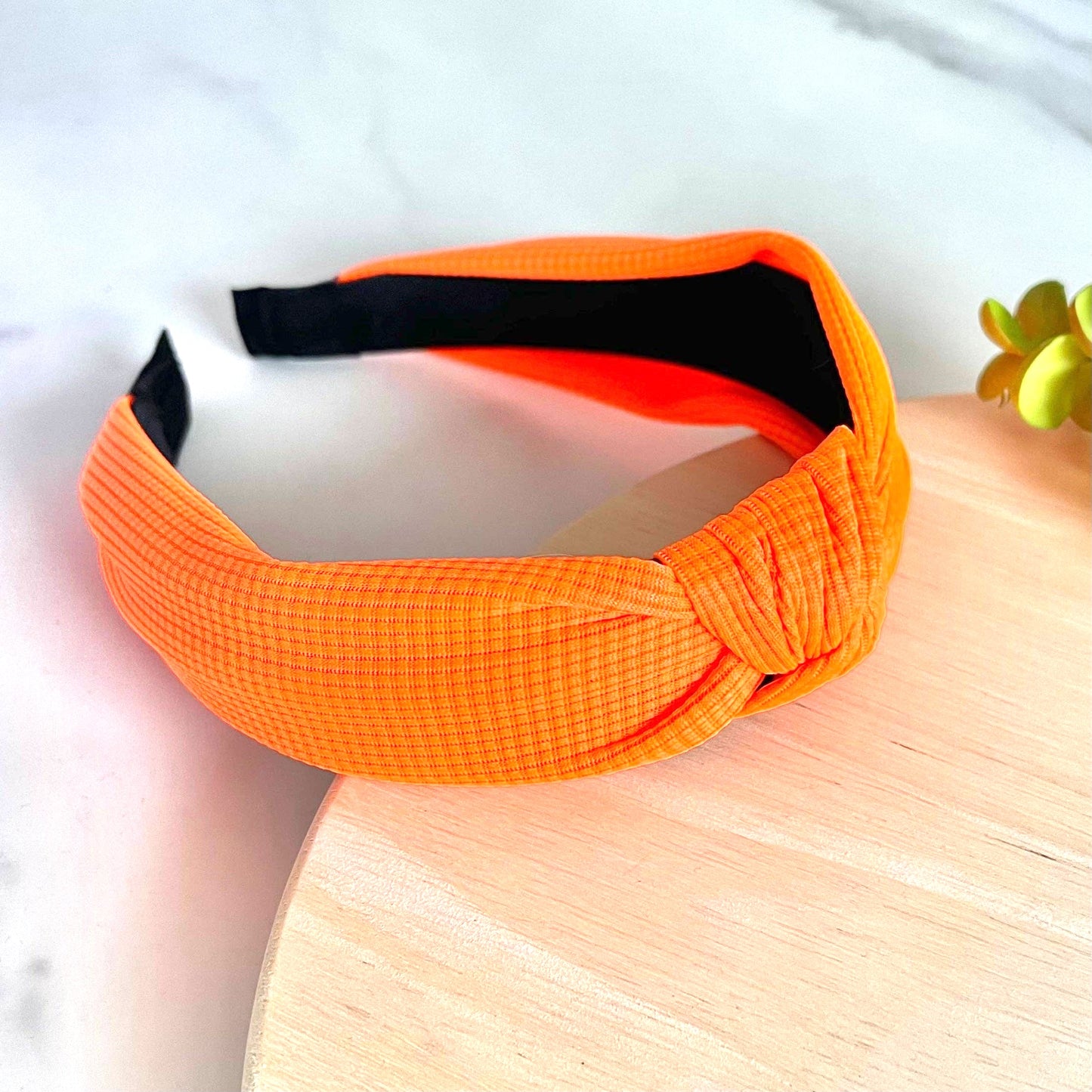 Bright Orange Textured Headband