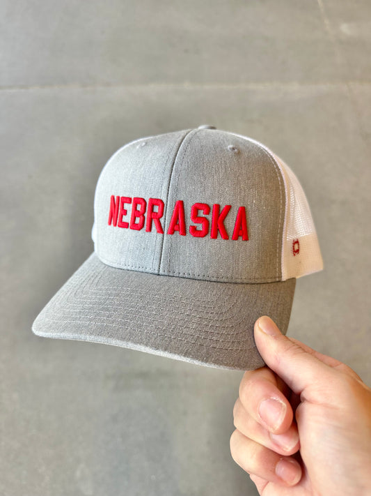 Nebraska Embroidered Trucker Hat