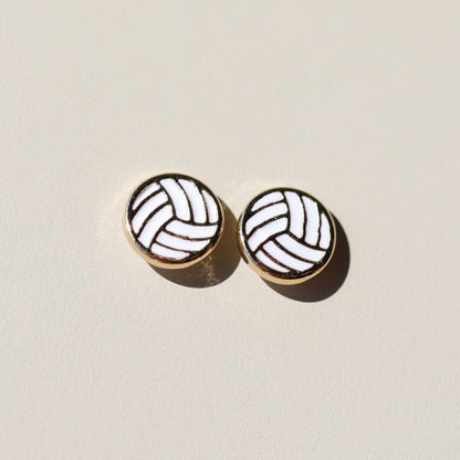 Volleyball Stud Earrings