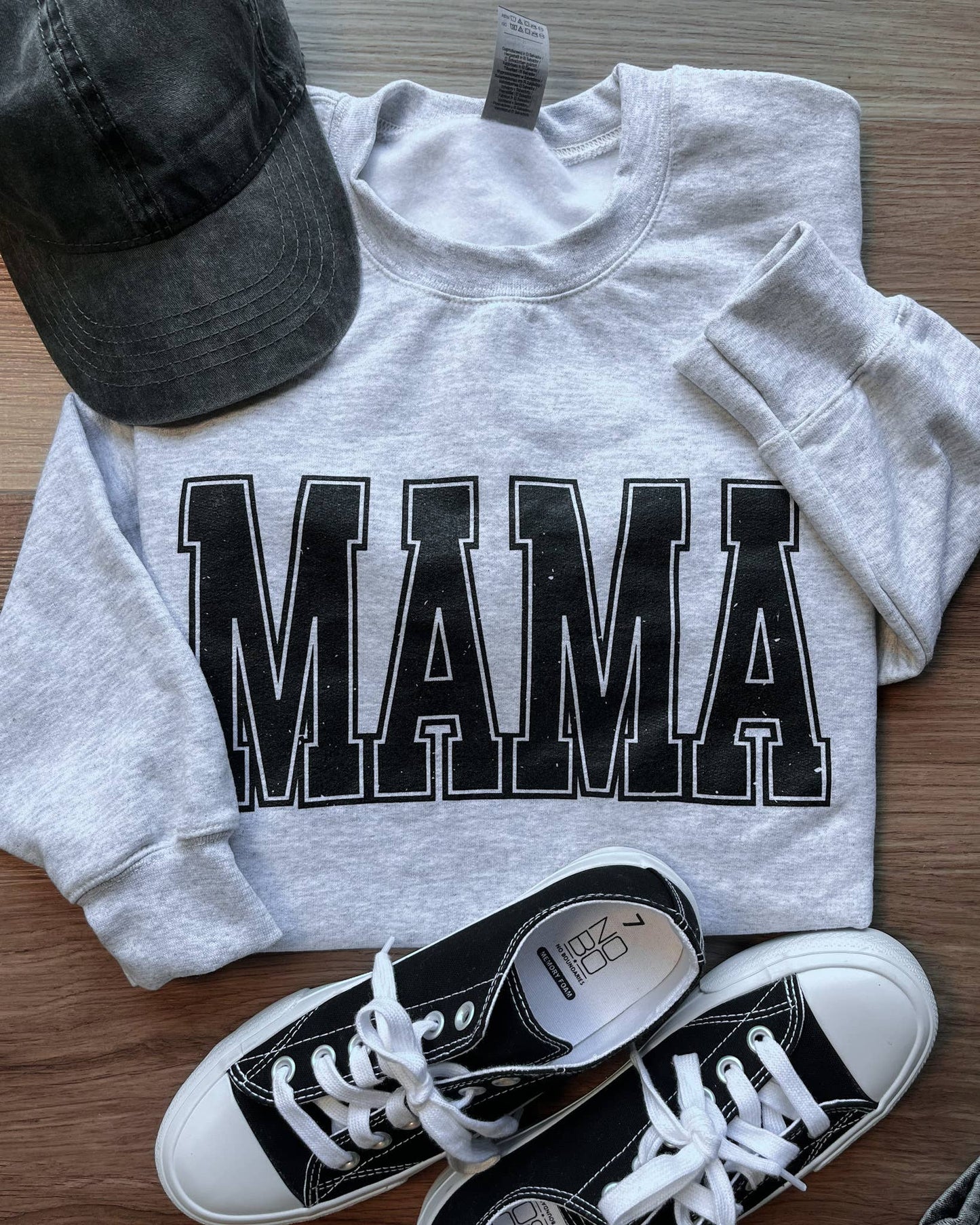 Mama Distressed Crewneck Sweatshirt