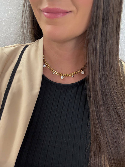 Nova CZ Cuban Chain Necklace