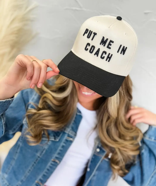 Put Me In Coach Embroidered Trucker Hat