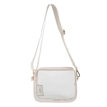 Beige Clear Stadium Bag