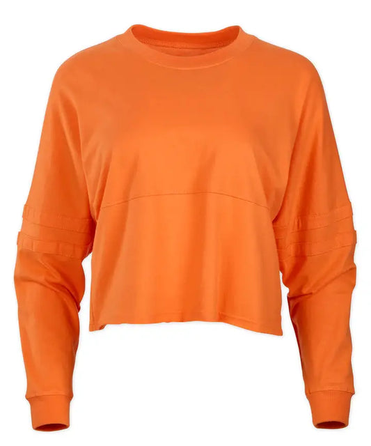 Orange Cropped Retro Jersey
