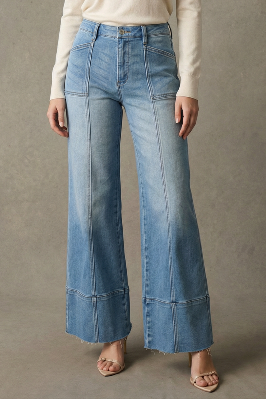 Artemis Vintage Wide Leg Stretch Jeans