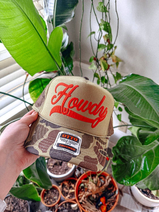 Howdy Western Camo Trucker Hat
