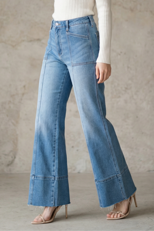 Artemis Vintage Wide Leg Stretch Jeans