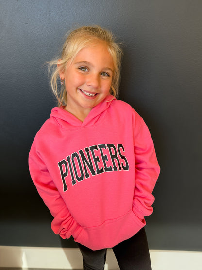 Youth Pink Pioneers Hoodie Sweatshirt