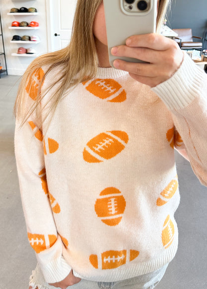 Football Pattern Sweater