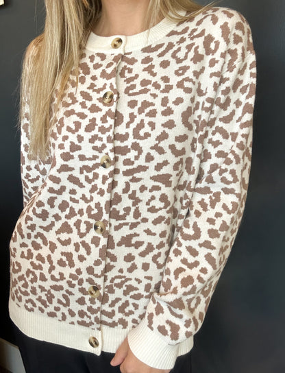 Leopard Cardigan Sweater