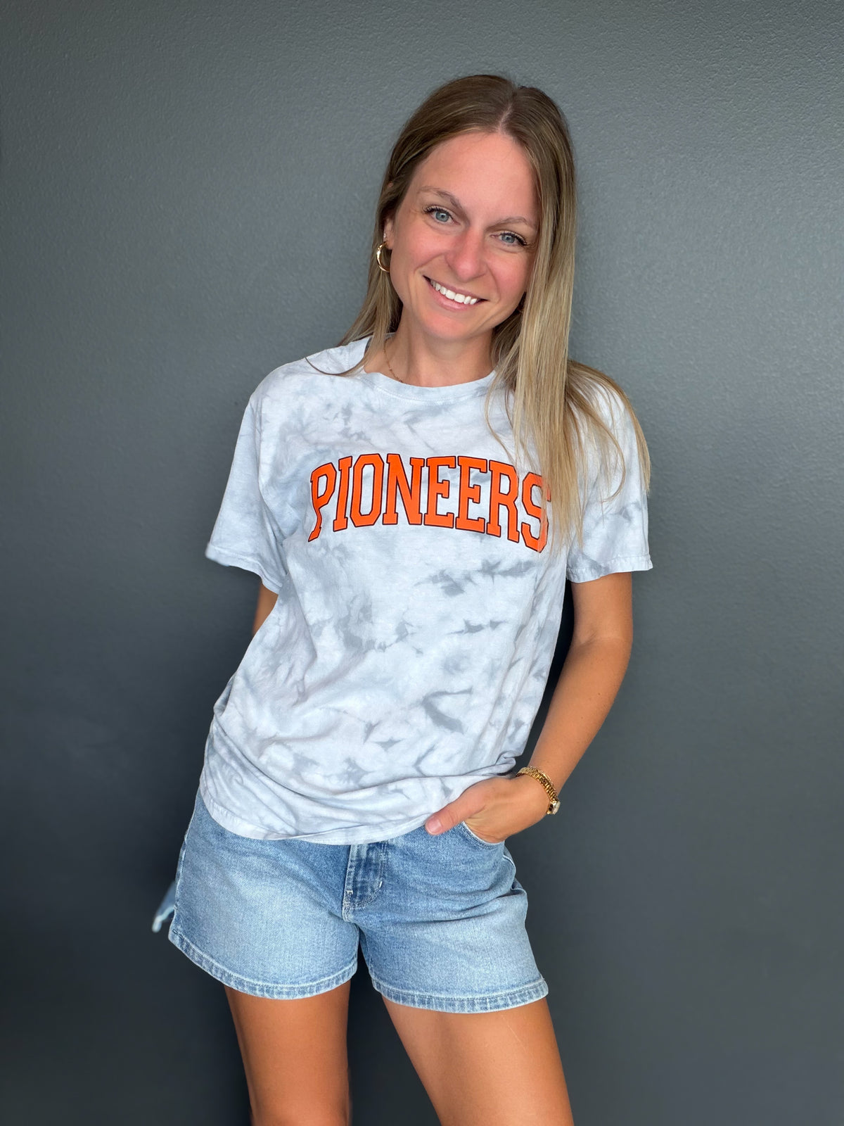 Pioneers Grey Tie-Dye T-Shirt
