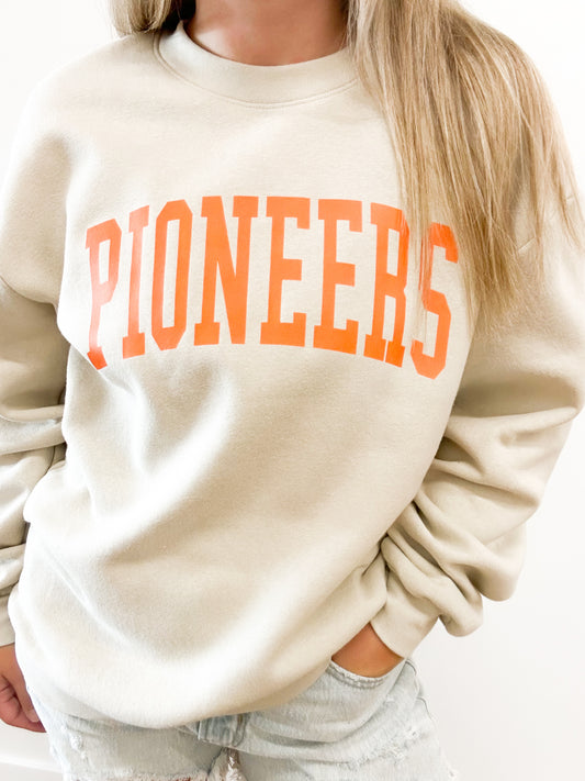 Pioneers Tan Crewneck Sweatshirt