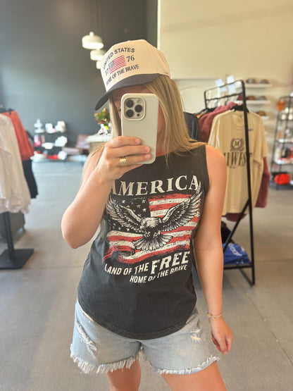 America Land of the Free Tank Top
