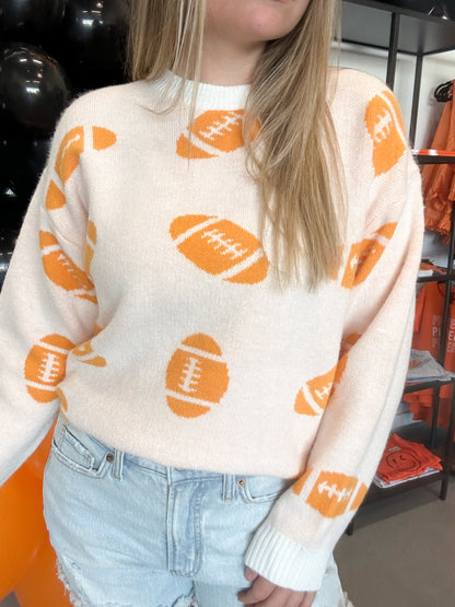 Football Pattern Sweater