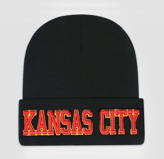 Kansas City Embroidered Beanie Hat