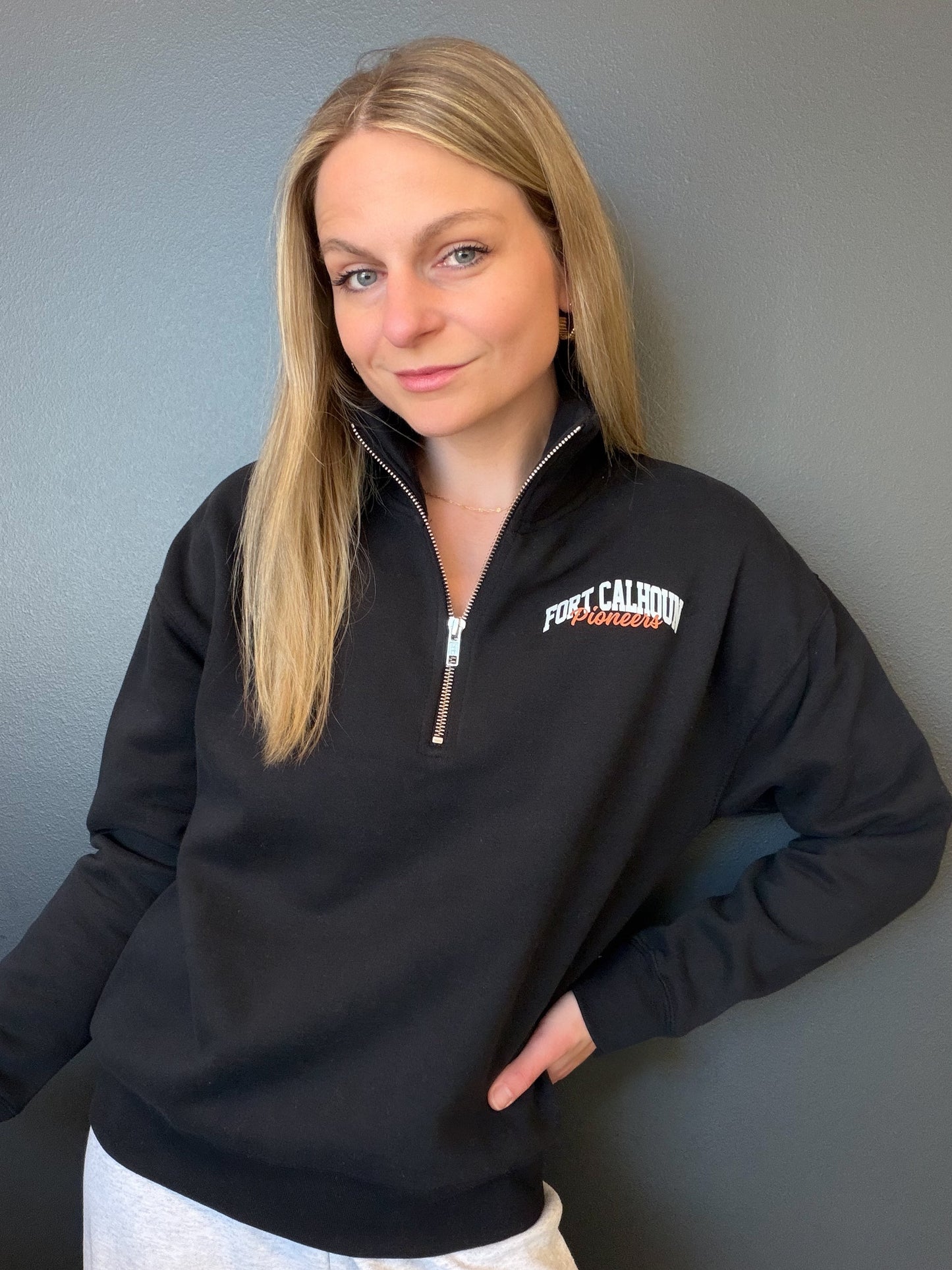 FC Pioneers Women's Black Quarter-Zip Sweatshirt