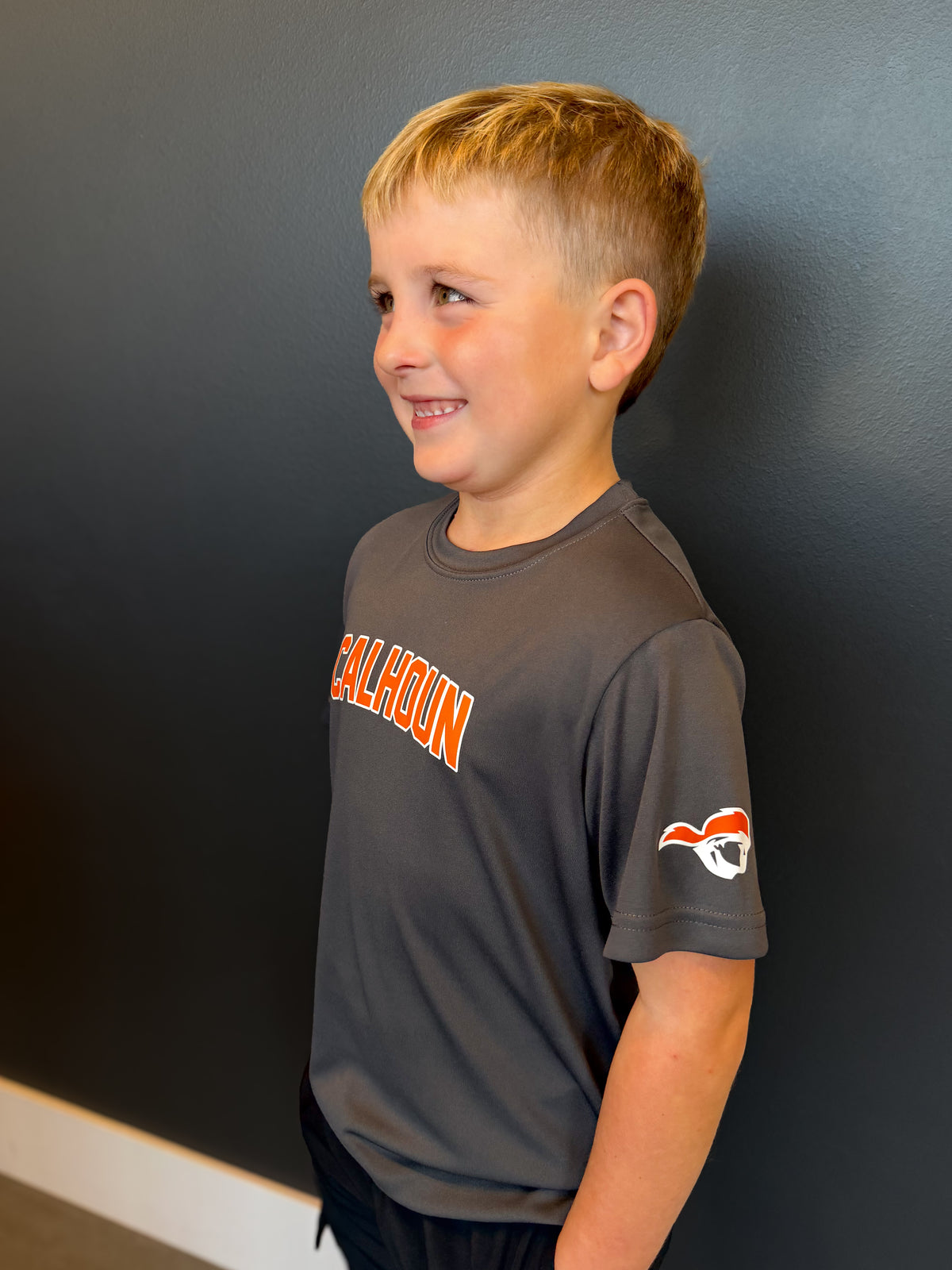 Youth Calhoun Grey Performance T-Shirt