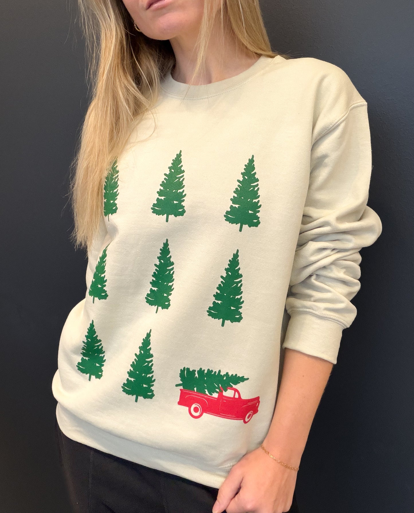Christmas Tree Truck Sweatshirt