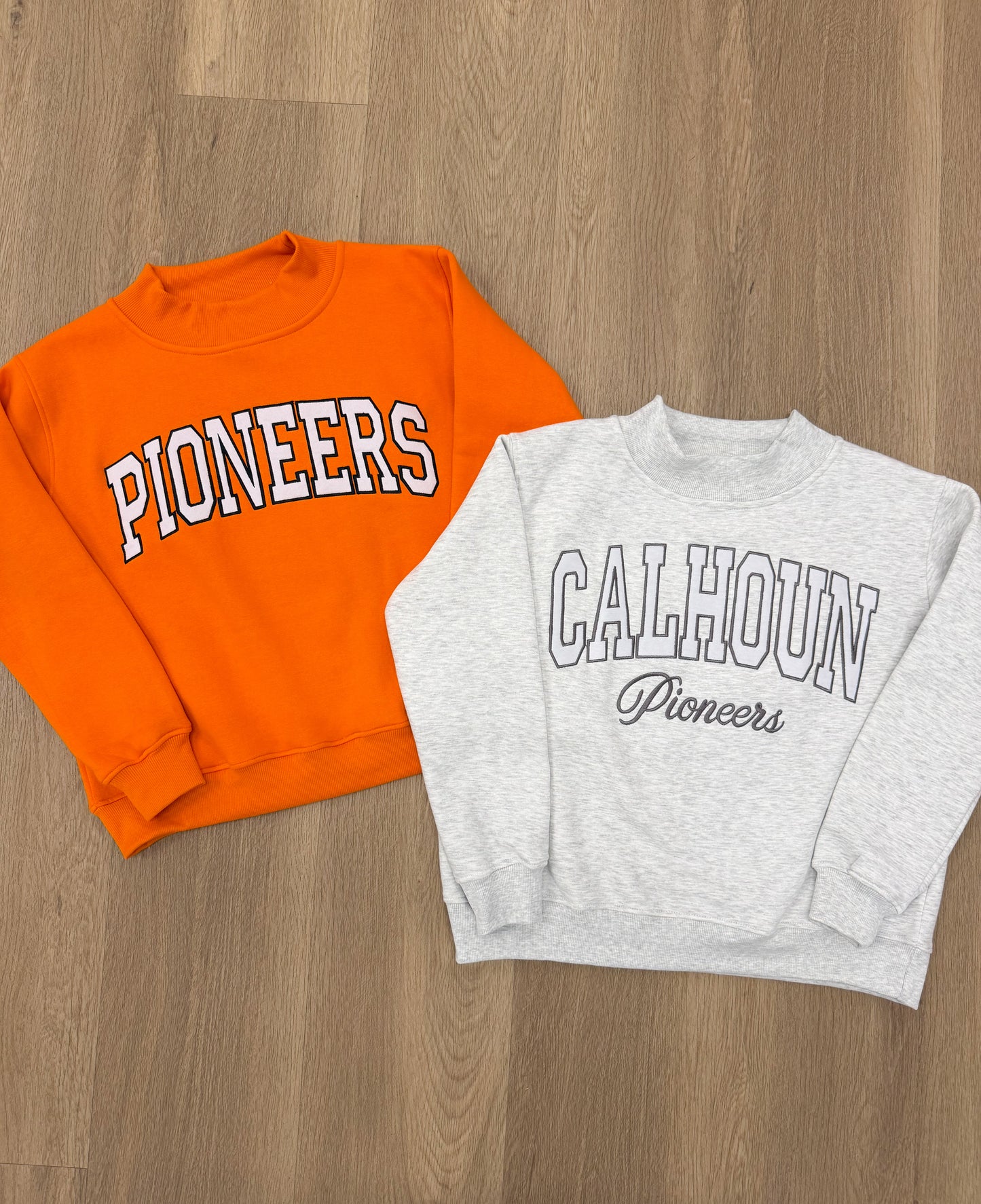 Calhoun Pioneers Applique Mockneck Sweatshirt