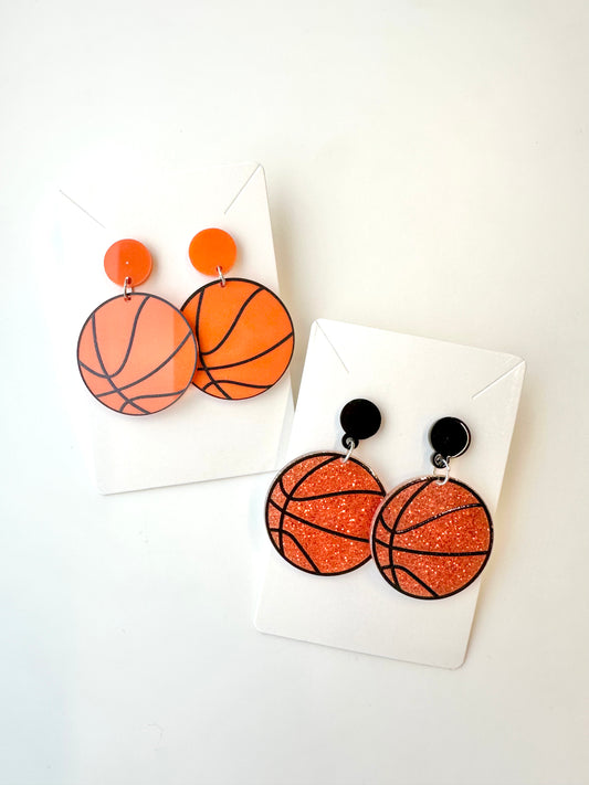 Basketball Acrylic Earrings