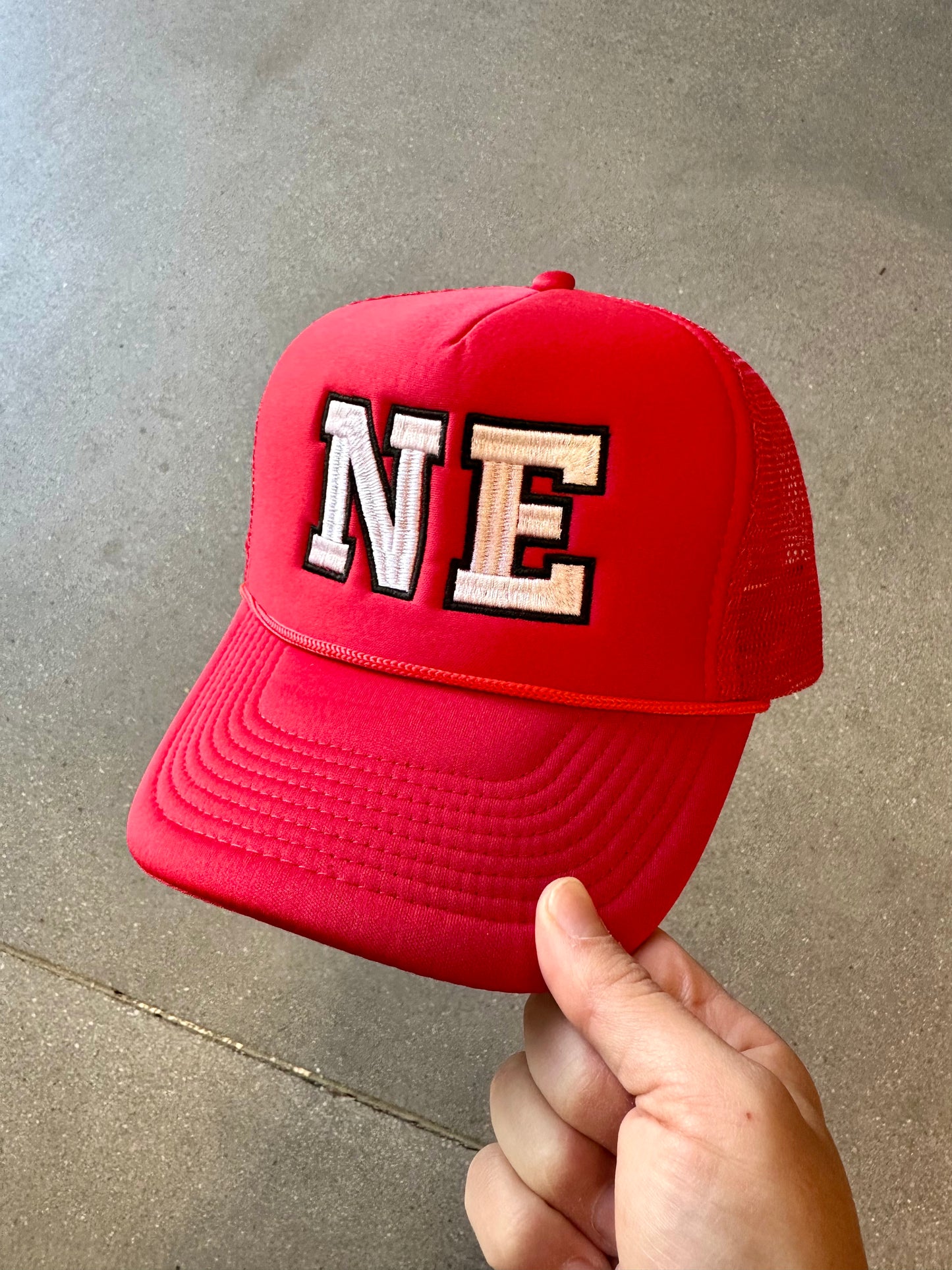 Nebraska Embroidered Foam Trucker Hat