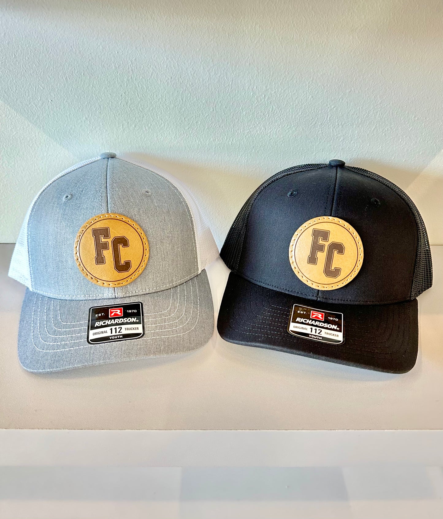 YOUTH FC Circle Leather Patch Trucker Hat