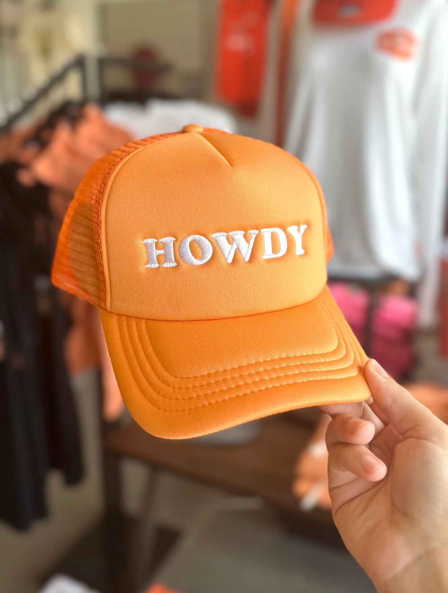 Howdy Embroidered Foam Trucker Hat