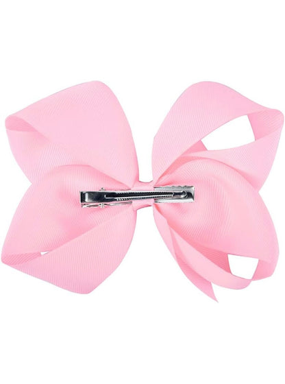 Large Light Pink Bow Hair Clip