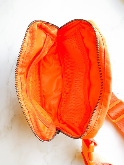 Orange Crossbody Belt Bag