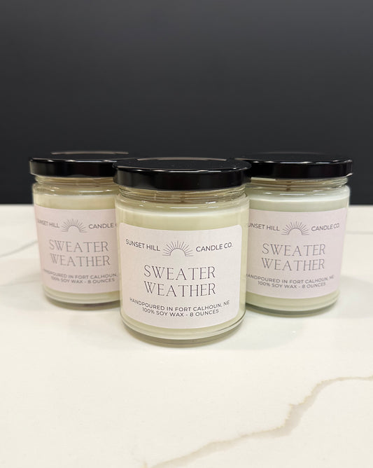 Sweater Weather 8oz Sunset Hill Candle Co.