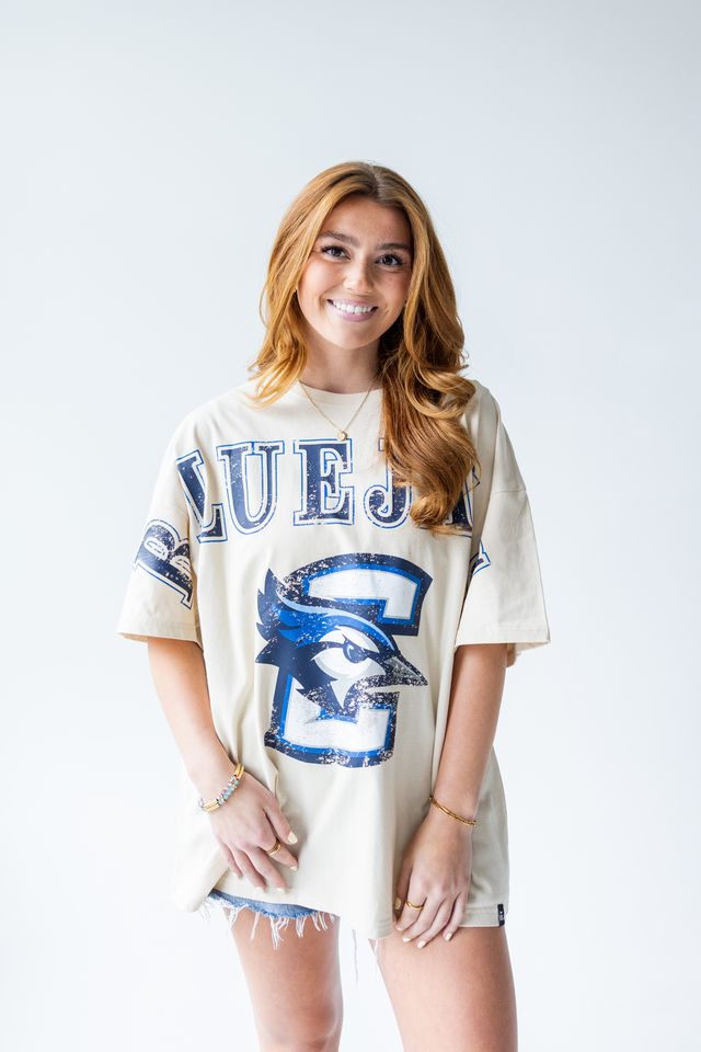 Creighton Bluejays Split Oversized T-Shirt