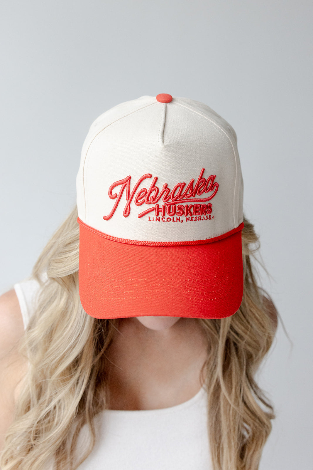 Nebraska Huskers Lincoln Canvas Trucker Hat