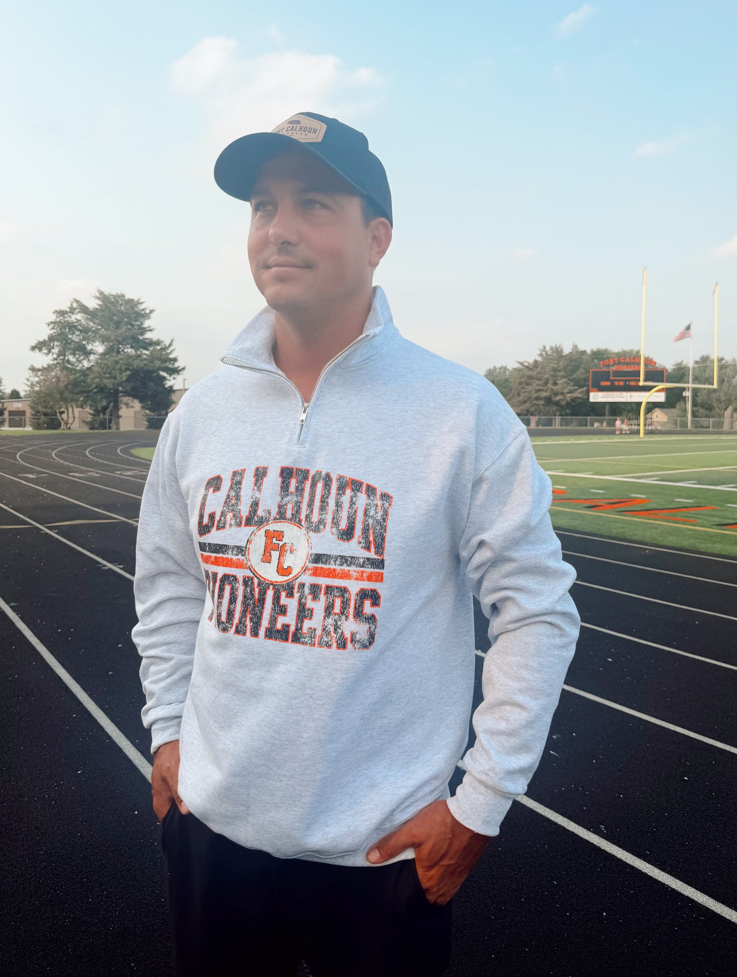 Calhoun Pioneers FC Quarter Zip Sweatshirt