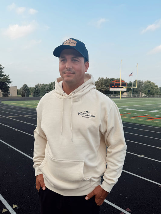 Fort Calhoun NE 1855 Sand Hoodie Sweatshirt