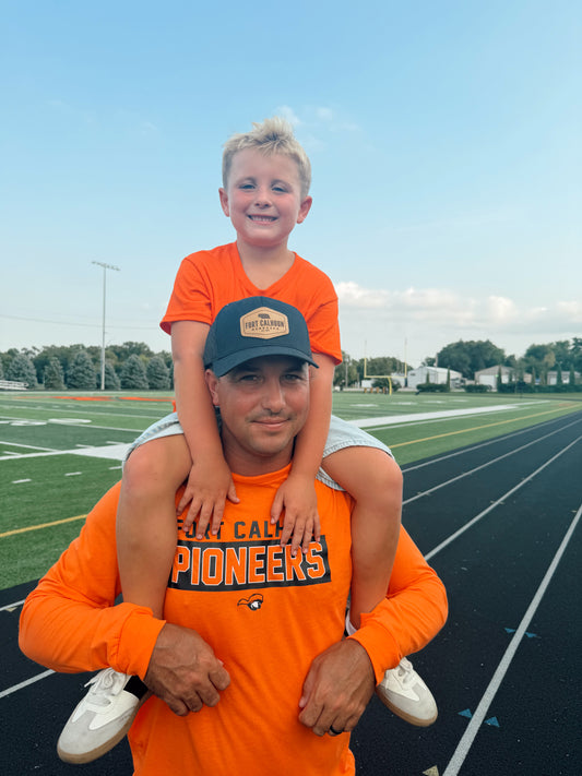 Fort Calhoun Pioneers Orange Long Sleeve T-Shirt