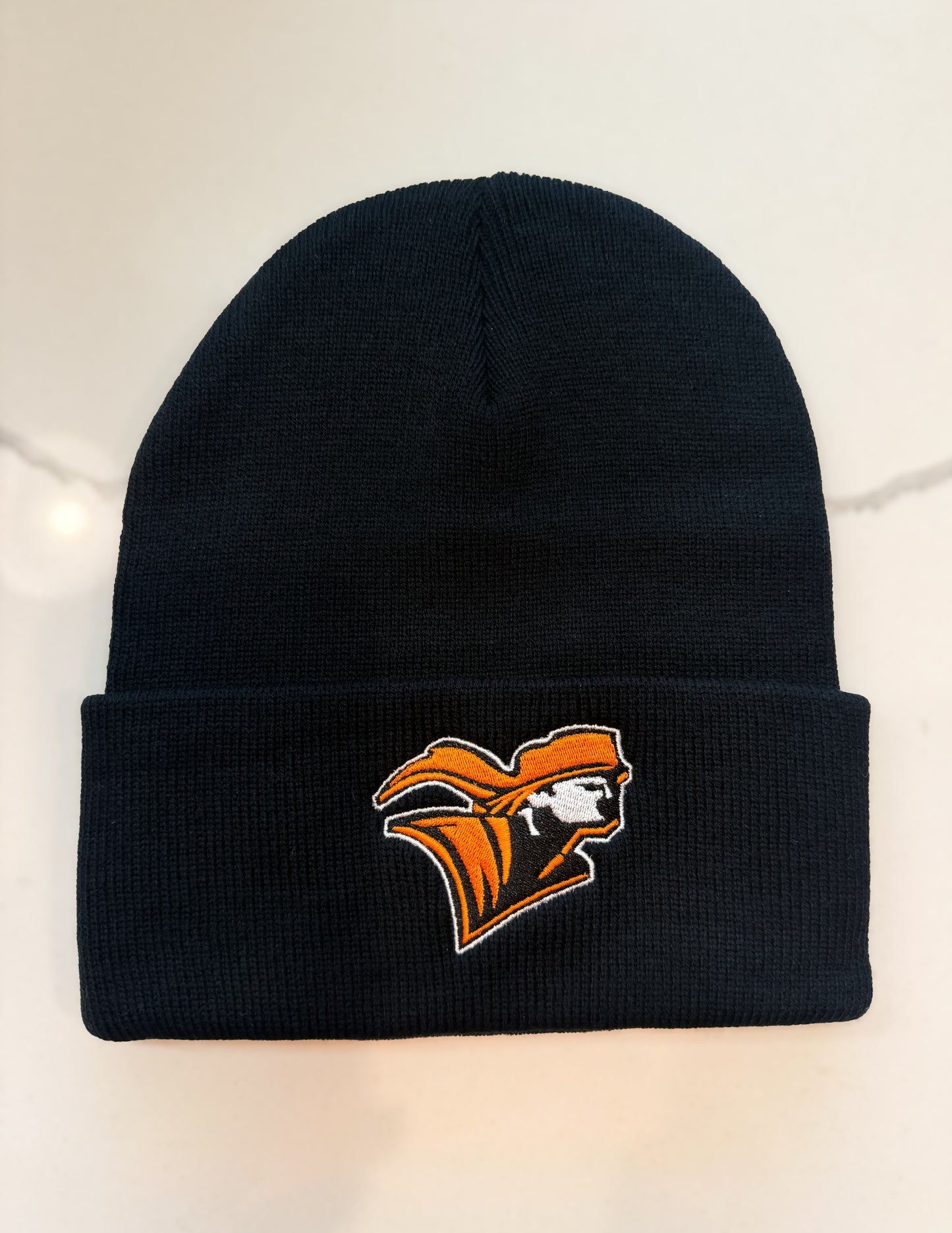 Pioneer Embroidered Black Beanie