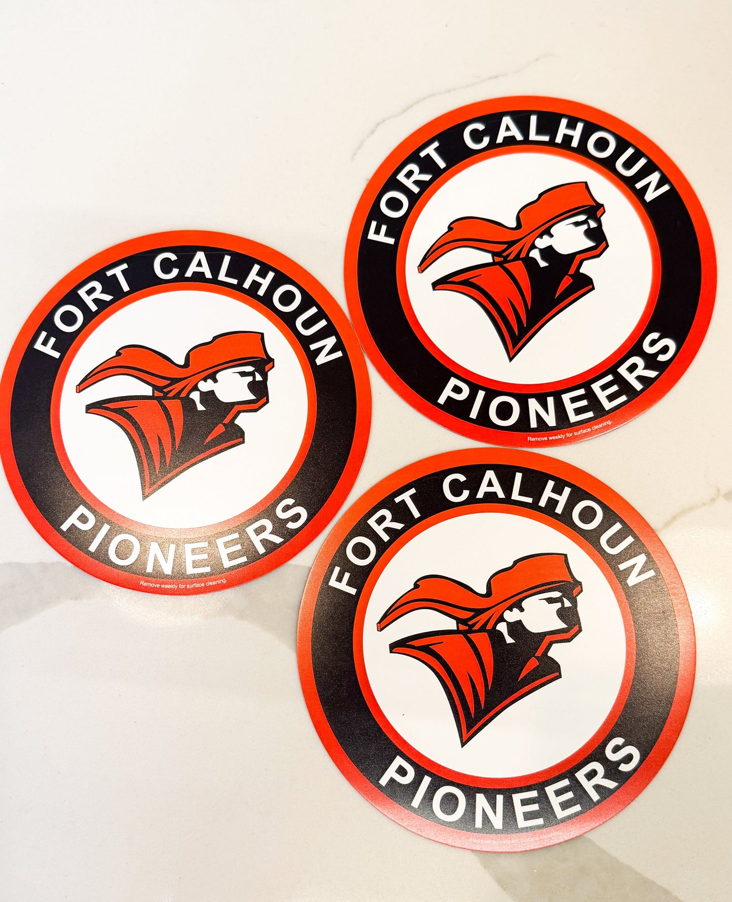 Fort Calhoun Pioneers Car Magnet